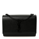 Grain De Poudre Small Classic Monogram Monochrome Kate Satchel Black