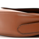 Soft Calfskin Traingle Arque Flap Shoulder Bag Cognac