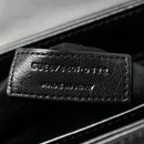 Calfskin Y Quilted Monogram Monochrome Toy Loulou Crossbody Bag Black