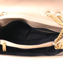 Calfskin Y Quilted Monogram Medium Loulou Chain Satchel Dusty Grey