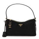 Re-Nylon Vitello Large Aimee Shoulder Bag Black