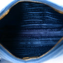 Re-Nylon Saffiano Stitched Mini Re-Edition 1995 Chaine Shoulder Bag Blue