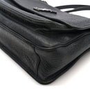 Grained Lambskin Monogram Large Niki Chain Satchel Black