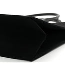 Linen Calfskin Rive Gauche Tote Black