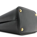 Saffiano Cuir Medium Panier Bucket Bag Black Fuoco