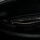 Saffiano Tessuto Nylon Chain Shoulder Bag Black