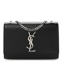 Grain De Poudre Small Monogram Kate Satchel Black