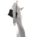 Grain de Poudre Calfskin Y Quilted Monogram Medium Loulou Chain Satchel Black