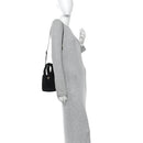Padded Velvet Mini Bag Black