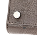Grained Calfskin Baby Sac De Jour Fog