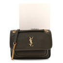Grained Lambskin Monogram Mini Niki Chain Satchel Light Musk