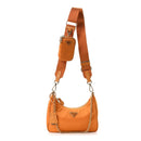 Re-Nylon Saffiano Re-Edition 2005 Shoulder Bag Amber