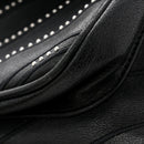 Calfskin Matelasse Monogram Microstud Medium Niki Chain Satchel Black