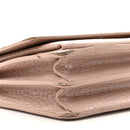 Calfskin Crocodile Embossed Medium Monogram Sunset Rose Antic
