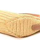 Yarn Raffia Effect Crochet Large Aimée Shoulder Bag Natural