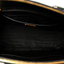 Saffiano Lux Large Galleria Double Zip Tote Black