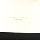 Grain De Poudre Matelasse Chevron Monogram Envelope Clutch Blanc Vintage