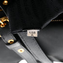 Saffiano Tessuto Nylon Shopping Tote Black