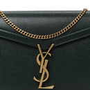 Grain De Poudre Monogram Cassandra Chain Wallet Dark Green