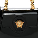 Patent Mini La Medusa Bag Black