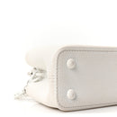 Taurillon Capucines East West Mini Optic White