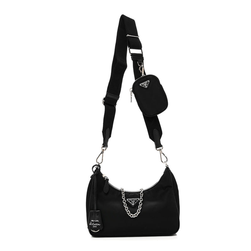 Nylon Re-Edition 2005 Shoulder Bag Black