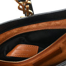 Calfskin Crocodile Embossed LE 5 A 7 Hobo Black