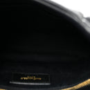 Lambskin Quilted Toy Loulou Puffer Monogram Chain Satchel Black