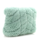 Shearling Quilted Monogram Loulou Puffer Pouch Clutch Iced Mint