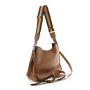 Vitello Daino Hobo Messenger Bag Caramel