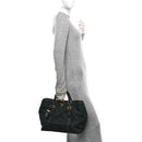 Tessuto Nylon Soft Calf Small Tote Black