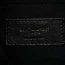 Crinkled Calfskin Matelasse Monogram Medium Niki Chain Satchel Black