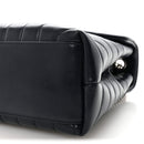 Calfskin Y Quilted Monogram Medium Loulou Chain Satchel Deep Marine