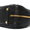 Nappa Matelasse Large Arcadie Top Handle Bag Black
