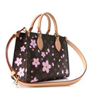 LV X TM Monogram Cherry Blossom Onthego PM Sakura Brown
