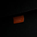Coated Canvas Calfskin La Greca Signature Shopper Tote Bag Black Caramel