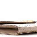 Grain De Poudre Matelasse Chevron Monogram Envelope Clutch Dark Beige