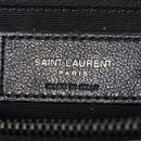 Calfskin Y Quilted Monogram Monochrome Large Loulou Chain Satchel Black