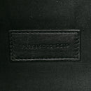 Linen Canvas Rive Gauche Zipped Pouch Black