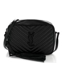 Calfskin Matelasse Monogram Monochrome Lou Camera Bag Black