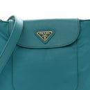 Tessuto Nylon Saffiano Crossbody Bag Turchese