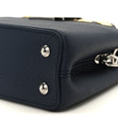 Taurillon Embellished Malletage Crown Mini Capucines Navy