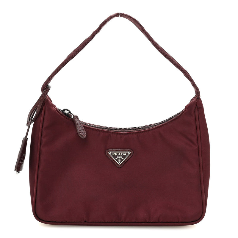Tessuto Nylon Mini Re-Edition 2000 Bag Granato
