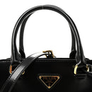 Spazzolato Mini Zippered Tote Black