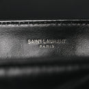 Calfskin Y Quilted Monogram Monochrome Toy Loulou Crossbody Bag Black