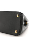 Saffiano Small Galleria Double Zip Tote Black