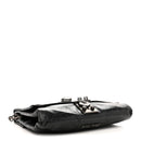 Vitello Shine Crystal Shoulder Bag Black