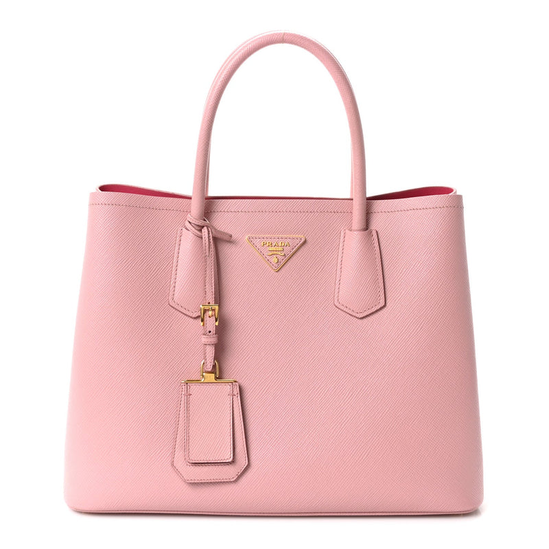 Saffiano Cuir Medium Double Bag Cammeo Rosa