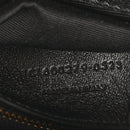 Sheepskin Matelasse Chevron Monogram Medium College Bag Black