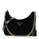 Velvet Nappa Mini Re-Edition Shoulder Bag Black